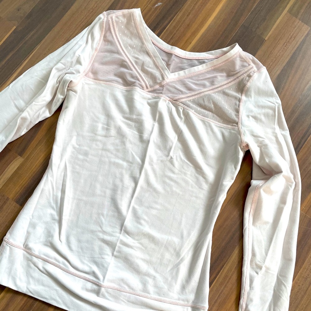 Lululemon Long Sleeve with sheer panel detail